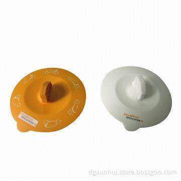 Silicone Cup Lid Cover, Customized Designs are Accepted